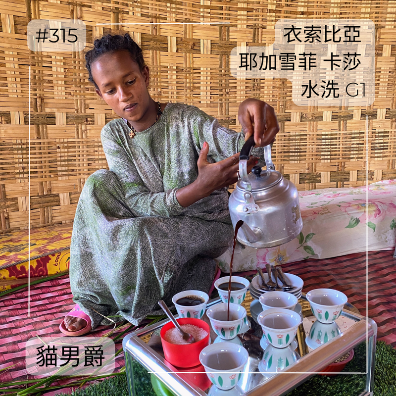 315 “貓男爵”熱賣中！衣索比亞・耶加雪菲・卡莎・水洗・G1