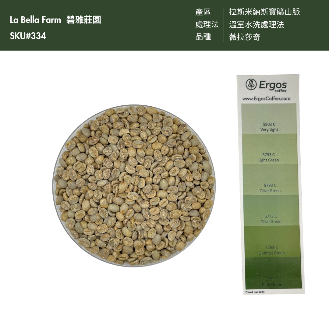 334 碧雅莊園 La Bella Farm - 拉斯米納斯寶礦山脈．薇拉莎奇．溫室水洗處理法 💧