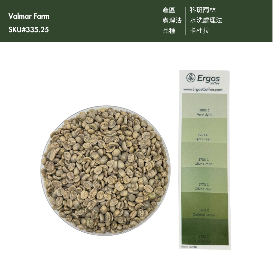 335.25 瓦爾瑪莊園 Finca Valmar．卡杜拉．水洗處理法．科班雨林
