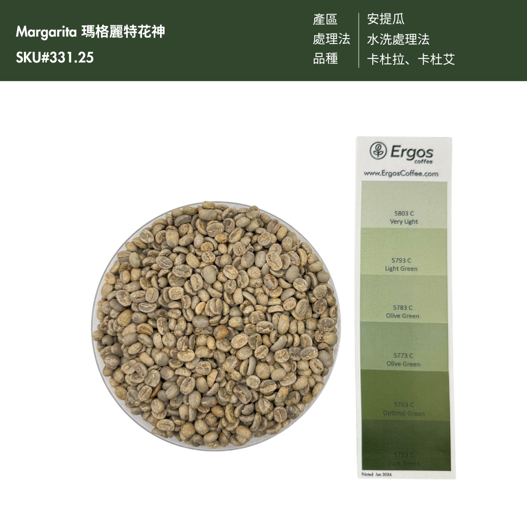 331.25 瑪格麗特花神咖啡 Margarita Coffee・ 卡杜拉、卡杜艾  ・水洗處理法・安提瓜(瓜地馬拉商業豆)