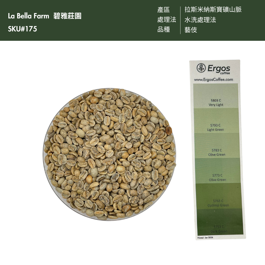 175 碧雅莊園 La Bella Farm -  拉斯米納斯寶礦山脈．藝伎．水洗處理法 💧