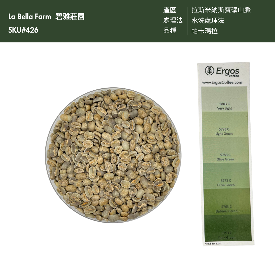 426 碧雅莊園 La Bella Farm -  拉斯米納斯寶礦山脈．帕卡瑪拉．水洗處理法 💧